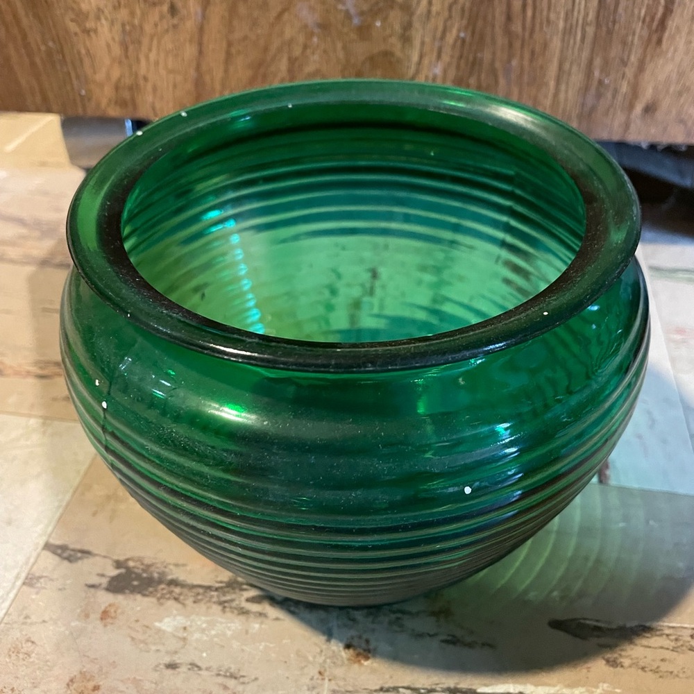 Emerald Green Glass Vase